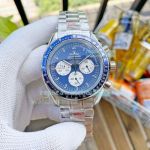 Copy Omega Speedmaster Snoopy Blue Chronograph Watch For Men